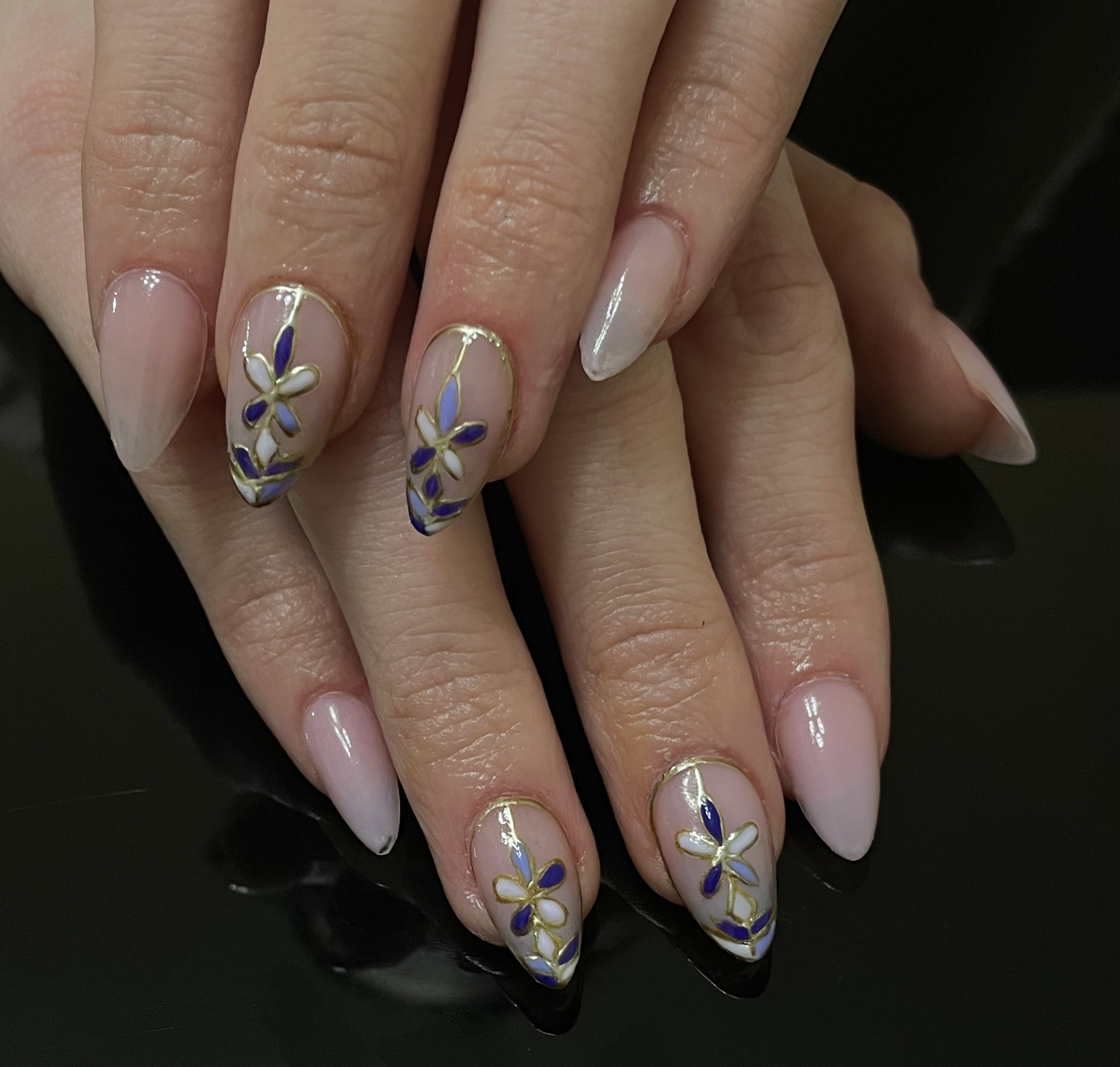 Natural-looking nails after a professional manicure